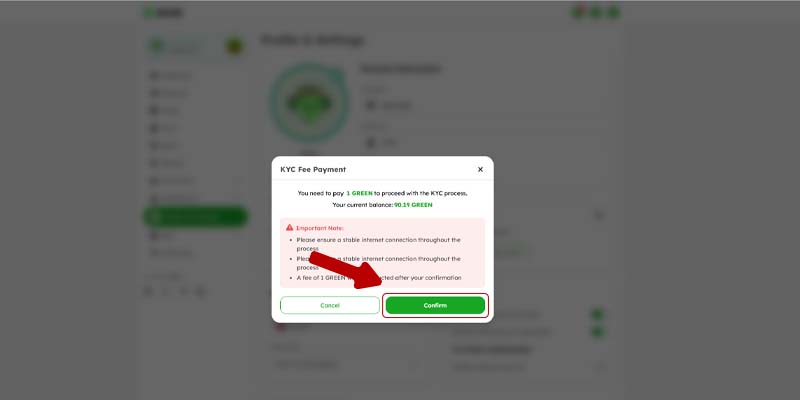 how to do KYC verification in ECOX App step 2